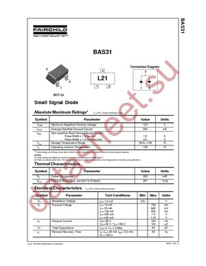 BAS31 datasheet  